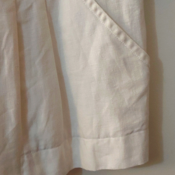 Anne Klein linen 3/4 top - Picture 7 of 10
